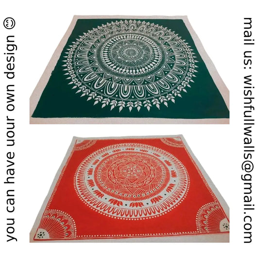 Handcrafted Aipan Art – Framed Traditional Kumaoni Folk Art